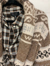 Nili Lotan Clothing Medium Printed Wool Cardigan