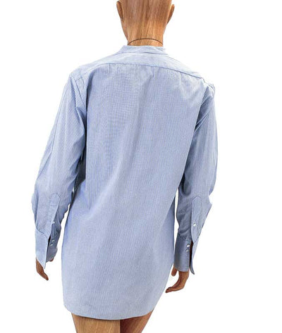 Nili Lotan Clothing Medium Striped Henley Button Down