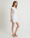 Olivaceous Clothing Small White Flutter Sleeve Dress