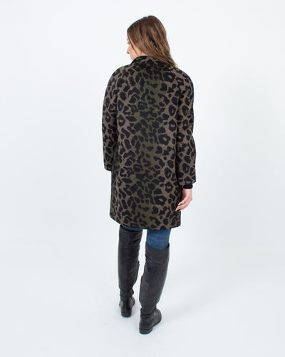 On Parle De Vous Clothing Small Wool Animal Print Jacket