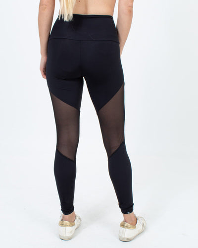 Onzie Clothing Small Black Mesh Leggings