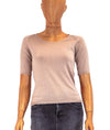 Oscar de la Renta Clothing Small Knit Short Sleeve Pullover