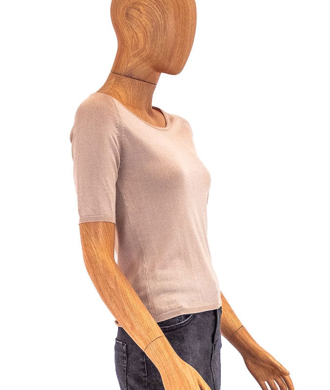 Oscar de la Renta Clothing Small Knit Short Sleeve Pullover