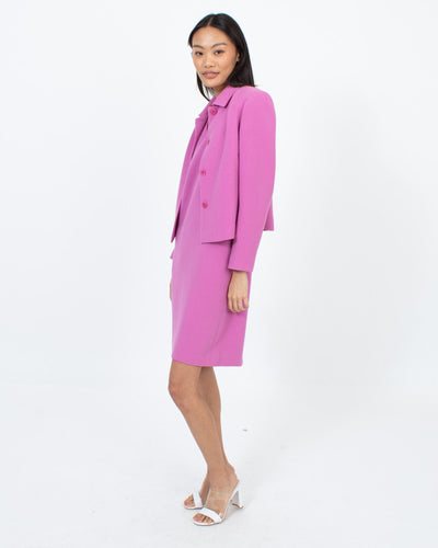 Oscar de la Renta Clothing XS | US 2P V-Neck Dress Jacket Set