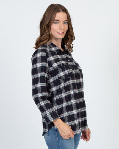 Paige Clothing Medium Plaid Button Down Blouse