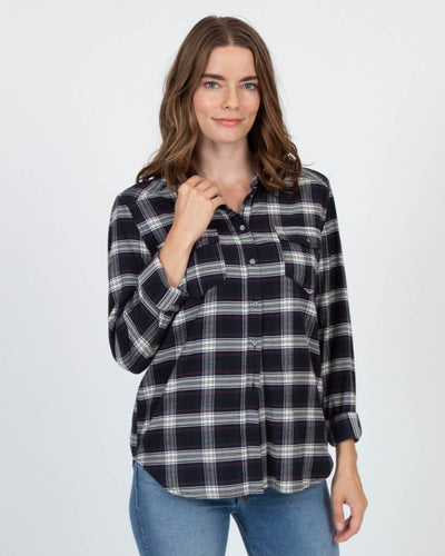 Paige Clothing Medium Plaid Button Down Blouse