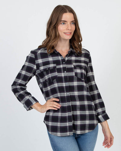 Paige Clothing Medium Plaid Button Down Blouse