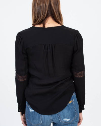 Paige Clothing Small Silk Long Sleeve Blouse