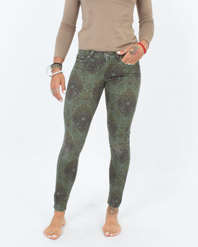 Paige Clothing XS | US 24 Printed Skinny Jeans