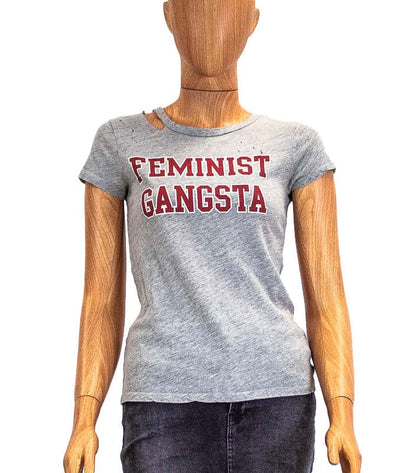 Pam & Gela Clothing XS "Feminist Gangsta" Ripped Tee