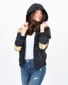 Pam & Gela Clothing XS Metallic Contrast Jacket