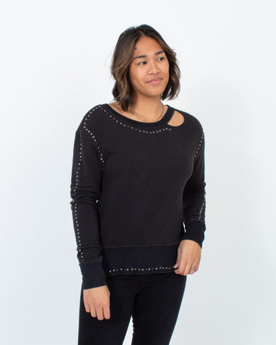 Pam & Gela Clothing XS Studded Pullover Sweater