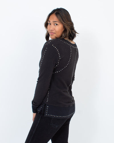 Pam & Gela Clothing XS Studded Pullover Sweater