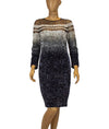 Pamella Roland Clothing Large | US 12 Ombre Sequin Embroidered Cocktail Dress