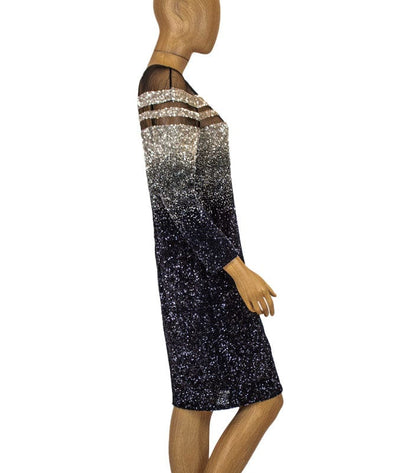 Pamella Roland Clothing Large | US 12 Ombre Sequin Embroidered Cocktail Dress