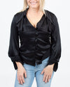 Parker Clothing Small Silk Blend Black Blouse