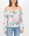 Parker Clothing XS Silk Floral Blouse