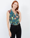 PatBO Clothing XS | US 0 I BR 32 "Ruffled Tropical" Bodysuit