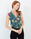 PatBO Clothing XS | US 0 I BR 32 "Ruffled Tropical" Bodysuit