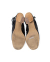 Paul Green Shoes Small | US 7 Black Leather Peep Toe Mules