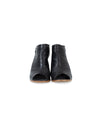 Paul Green Shoes Small | US 7 Black Leather Peep Toe Mules