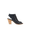 Paul Green Shoes Small | US 7 Black Leather Peep Toe Mules