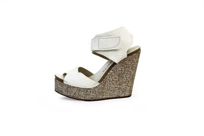 Pedro Garcia Shoes Small | US 7 I IT 37 White Leather Wedges