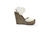 Pedro Garcia Shoes Small | US 7 I IT 37 White Leather Wedges