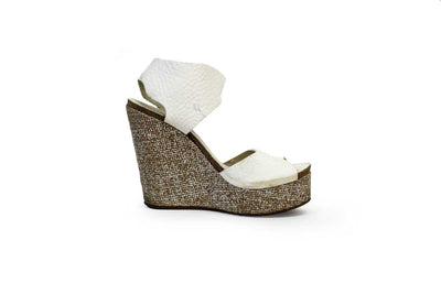 Pedro Garcia Shoes Small | US 7 I IT 37 White Leather Wedges