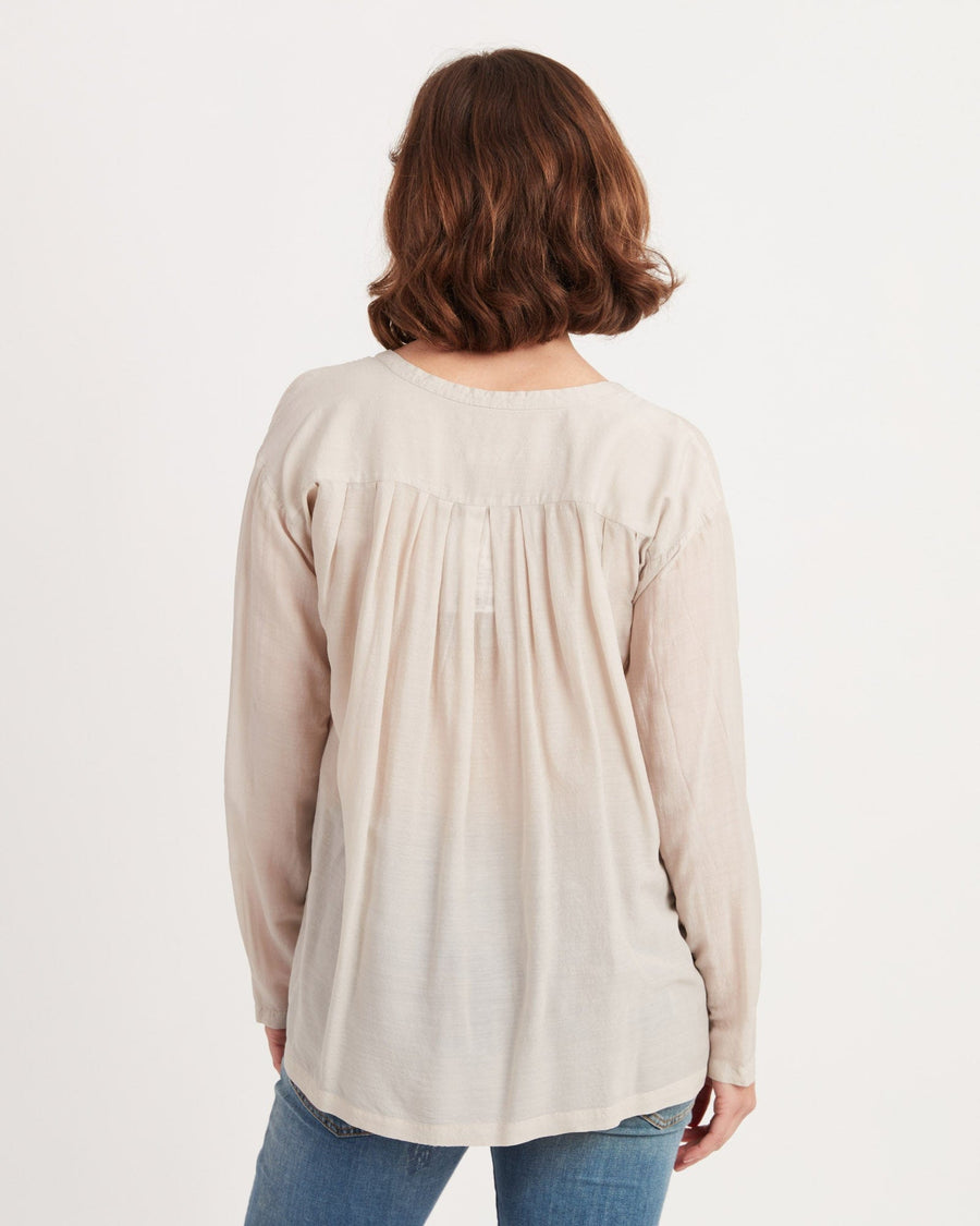 Pomandère Clothing Medium | US 6 I IT 42 Semi-Sheer Long Sleeve Blouse