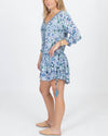 Poupette St Barth Clothing Small Blue Floral Button Front Dress