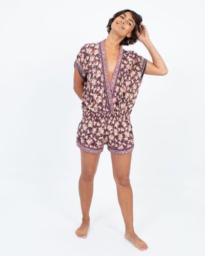 Poupette St Barth Clothing Small Printed Romper