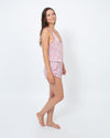 Poupette St Barth Clothing Small Printed V-Neck Romper