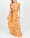 Poupette St Barth Clothing Small Yellow Floral Maxi Dress