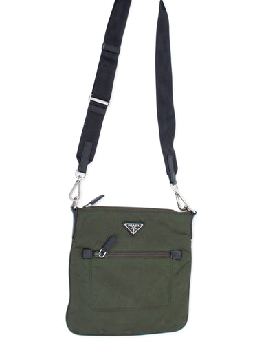 Prada Bags One Size Prada Tessuto Nylon Messenger Bag in Army Green