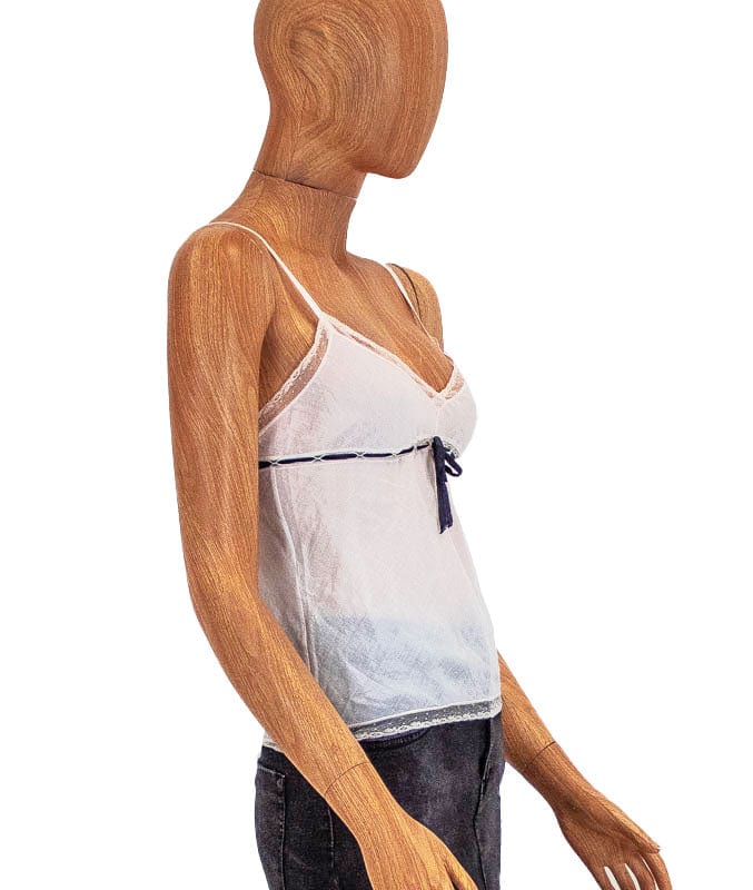 Prada Clothing Small Sheer White Tank
