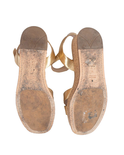 Prada Shoes Large | US 11 I IT 41 Metallic Platform Wedge
