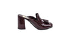 Prada Shoes Medium | US 8.5 I IT 38.5 Patent Block Heel Mules