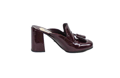 Prada Shoes Medium | US 8.5 I IT 38.5 Patent Block Heel Mules