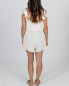 Privacy Please Clothing Small Ruffle Sleeve Romper