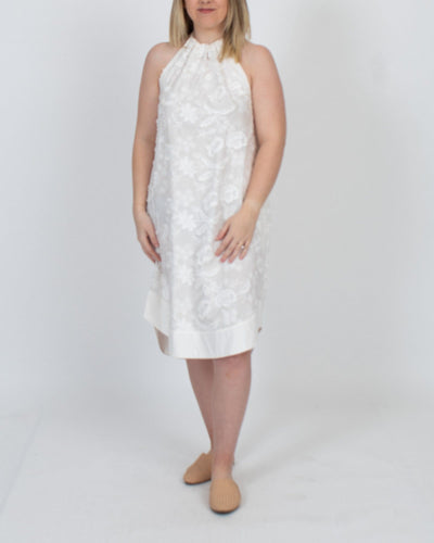 Psophia Clothing Medium White Floral Dress