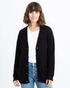 R13 Clothing XS Black Cashmere Open Cardigan