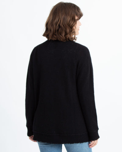 R13 Clothing XS Black Cashmere Open Cardigan