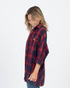 R13 Clothing XS Oversized Plaid Button Down