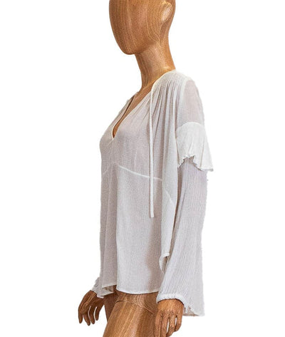 Rachel Comey Clothing Small | US 4 Ruffle Sleeve Peasant Top