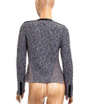 Rag and Bone Clothing Small Woven Jacket with Leather Trim