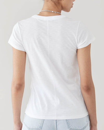 Rag & Bone Clothing Large White Slub Tee
