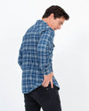 Rag & Bone Clothing Medium Plaid Chambray Button Down