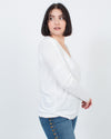 Rag & Bone Clothing Small White V-Neck Blouse