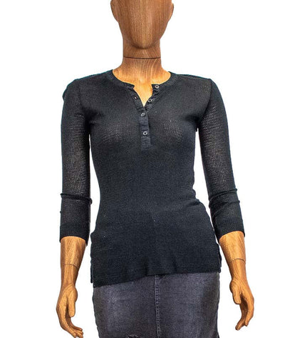 Rag & Bone Clothing XS Long Sleeve Waffle Henley